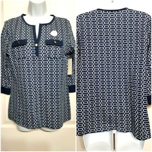 Charter Club 3/4 sleeve blouse